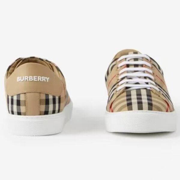 Burberry leather checkered casual sports fashionable board shoes - Image 4