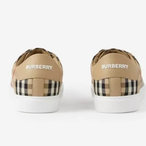 Burberry leather checkered casual sports fashionable board shoes - Image 5