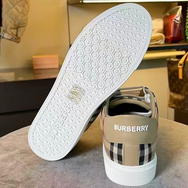 Burberry leather checkered casual sports fashionable board shoes - Image 3