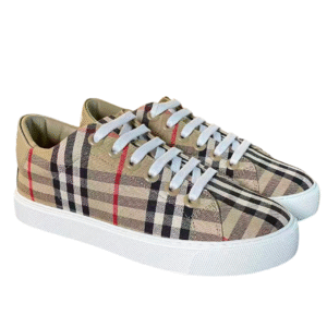 Burberry leather checkered casual sports fashionable board shoes